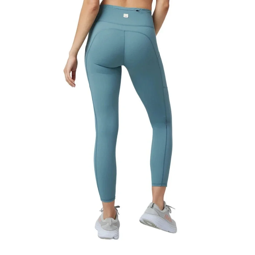 Vuori Stride Pocket Legging XS Teal Blue High Rise 7/8 Activewear VW429